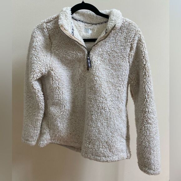 Sherpa fleece half-zip sweater - Picture 1 of 4